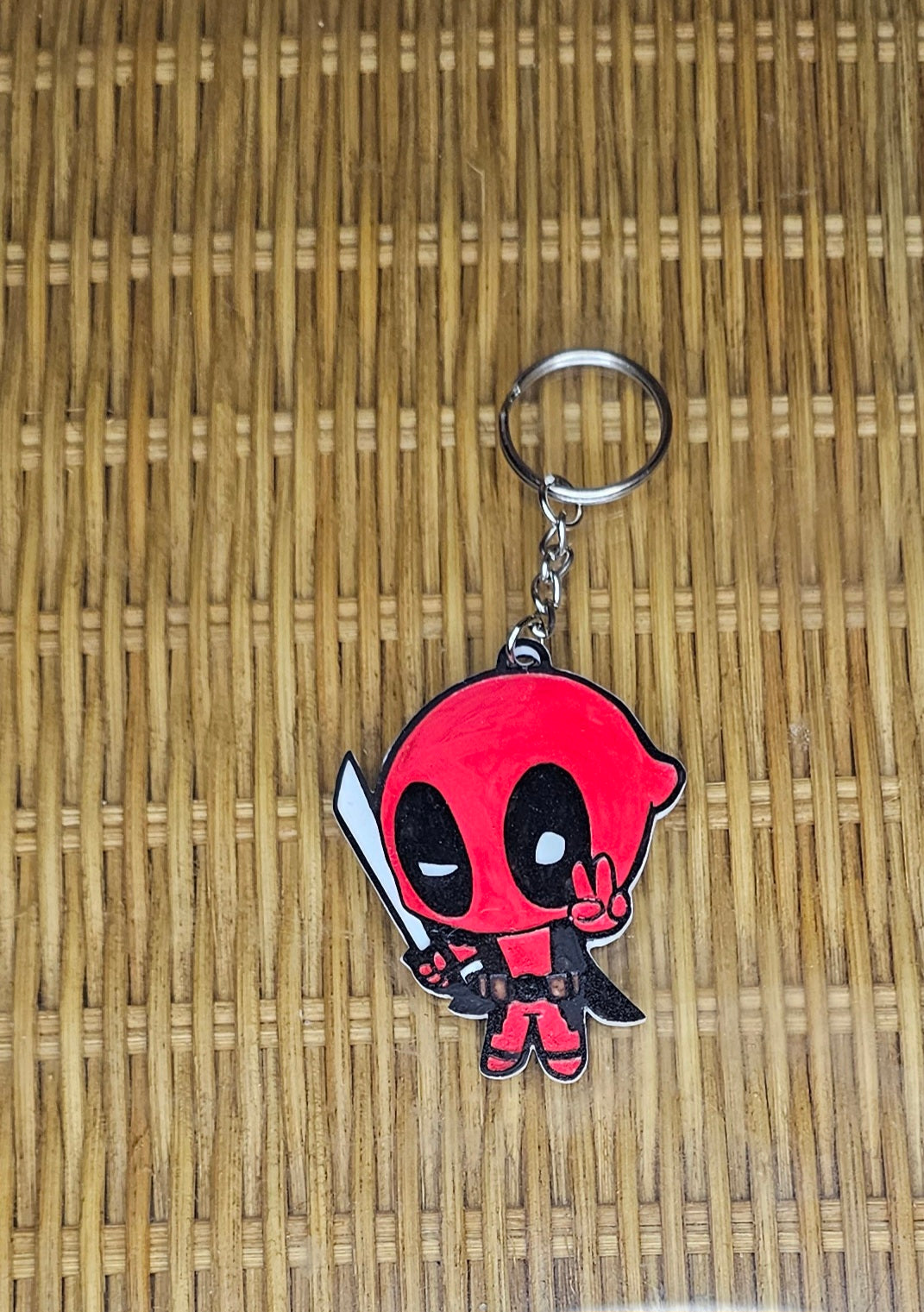 Hand Painted Deadpool Keychains