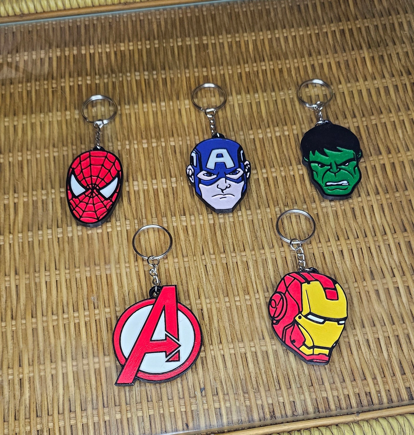 Hand Painted Avengers Keychains