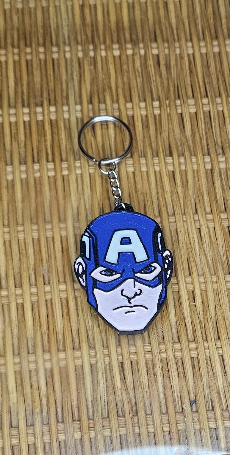 Hand Painted Marvel Avengers Keychains