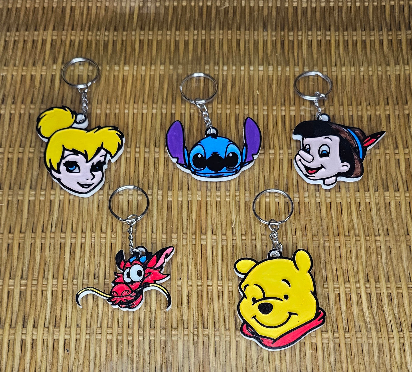 Hand Painted Disney Keychains