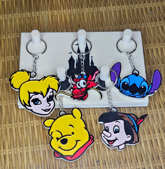 Hand Painted Disney Keychains & Wall Mount