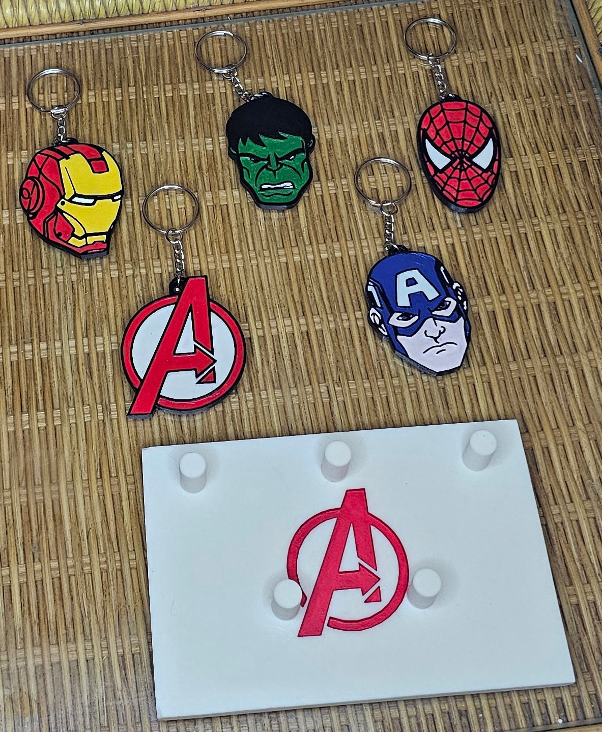 Hand Painted Marvel Avengers Keychains