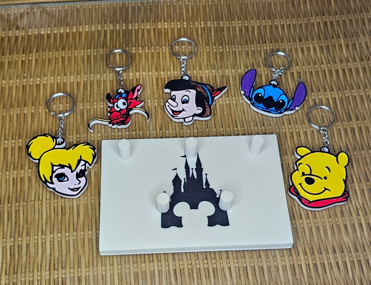 Hand Painted Disney Keychains & Wall Mount