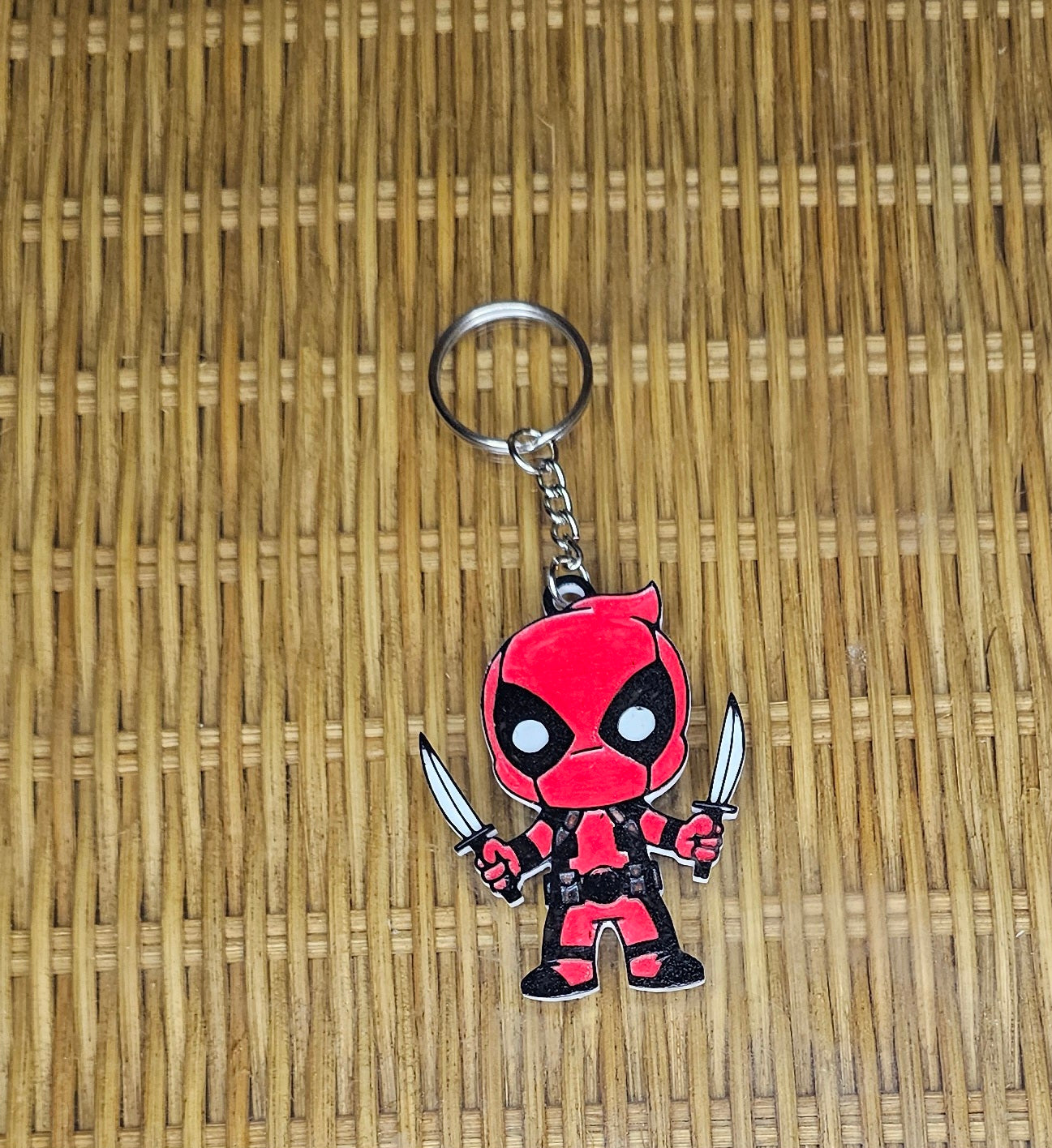 Hand Painted Deadpool Keychains