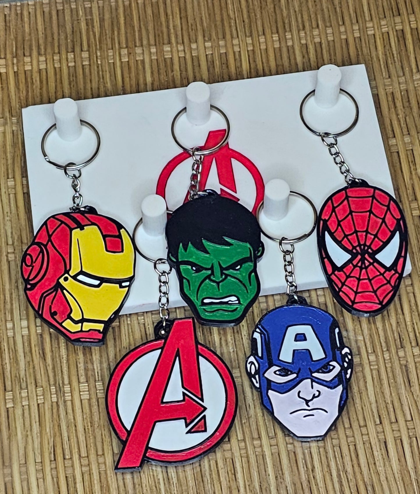 Hand Painted Marvel Avengers Keychains